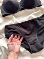 سوتین و شورت نخی ابر نازک مشکی - Image 2