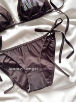 ست بیکینی گره ای قهوه ای کد 4057 - Image 2